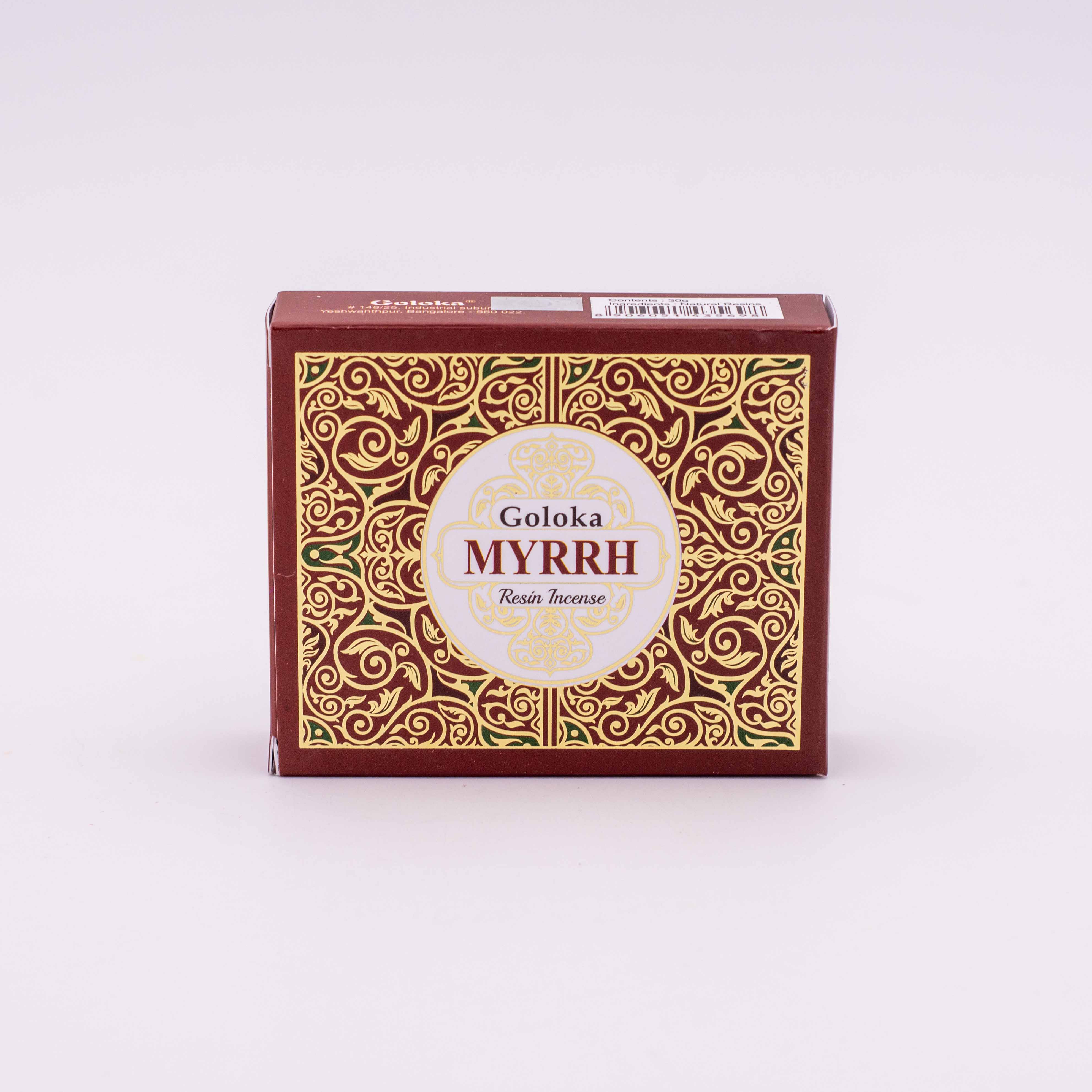 Incienso Goloka de resina Mirra 30gr